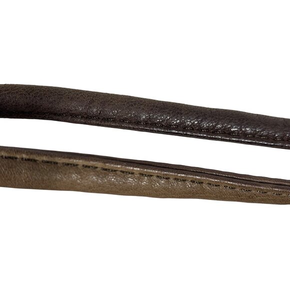 Vintage FOSSIL Brown Leather Crossbody Wallet Organizer Travel Bag 90s - Picture 14 of 15